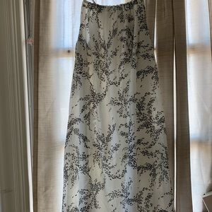 Maxi black floral print dress